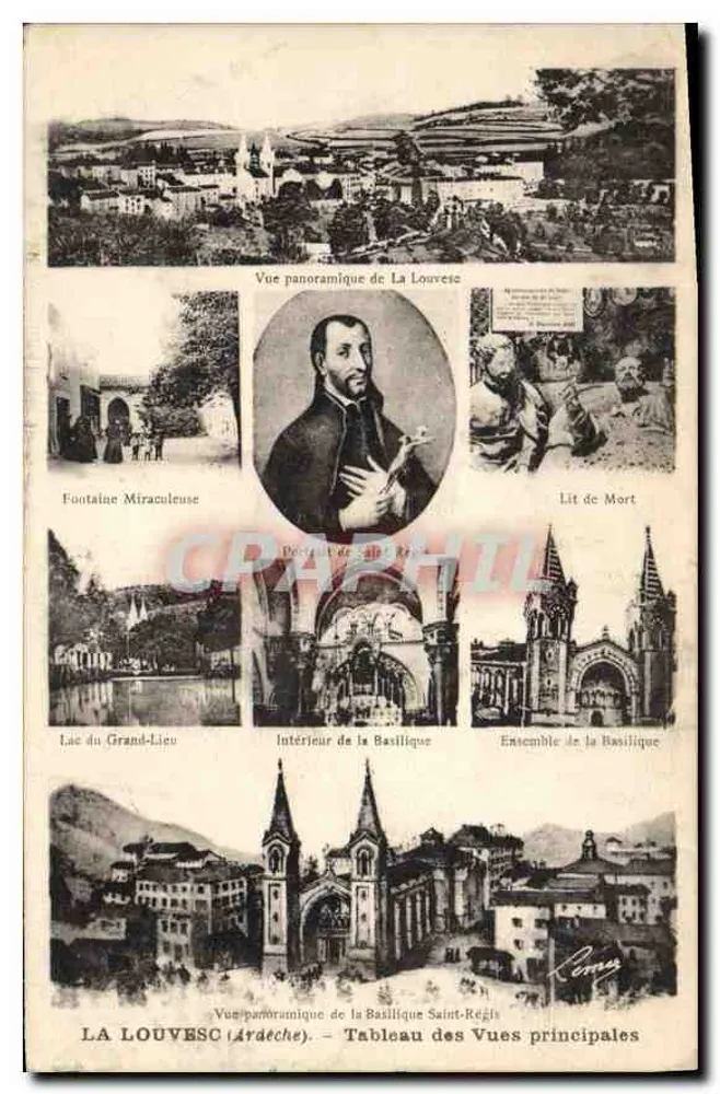 La Louvesc (Ardèche) — Blick auf die Hauptsehenswürdigkeiten — Photo Impression Léon Marguillat - Vorderseite