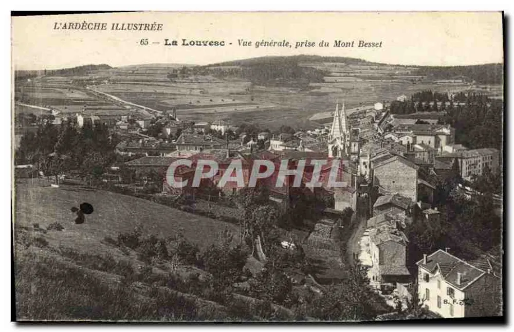 La Louvèsc - Allgemeiner Blick, vom Mont Besset aus — L'ARDÈCHE ILLUSTRÉE, n° 65 - Vorderseite