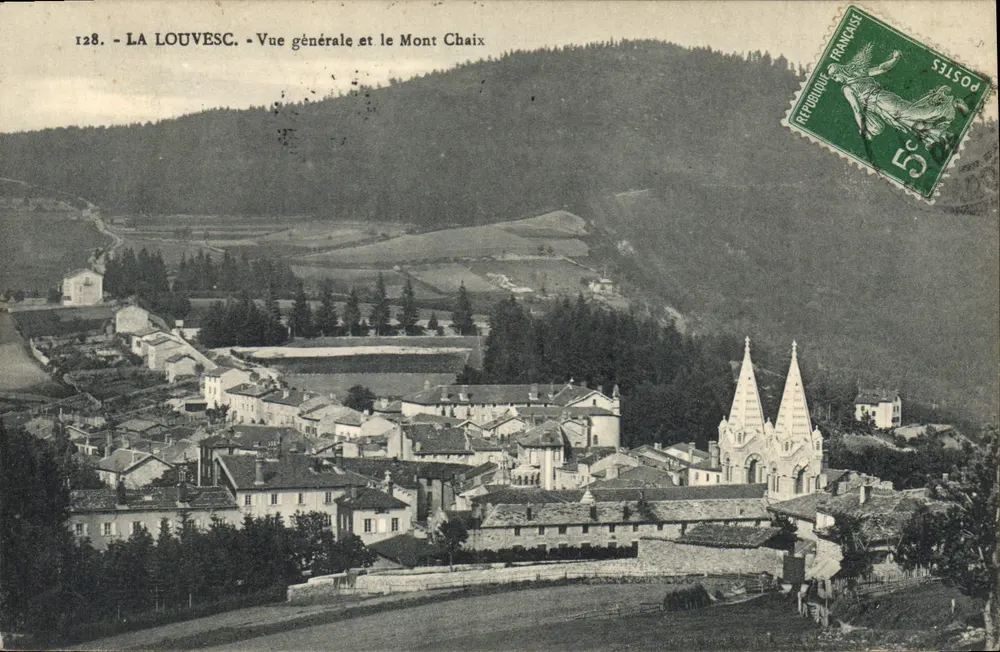 LA LOUVESC - Allgemeiner Blick und Mont Chaix — Verlag Péderyle Pallier, Lyon, n° 128 - Vorderseite