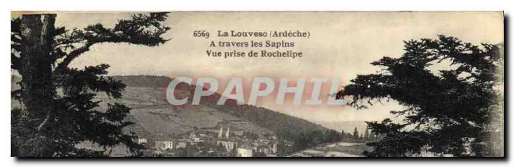 La Louveso (Ardèche) — Durch die Tannen — Aufnahme von Rochelipe - Vorderseite