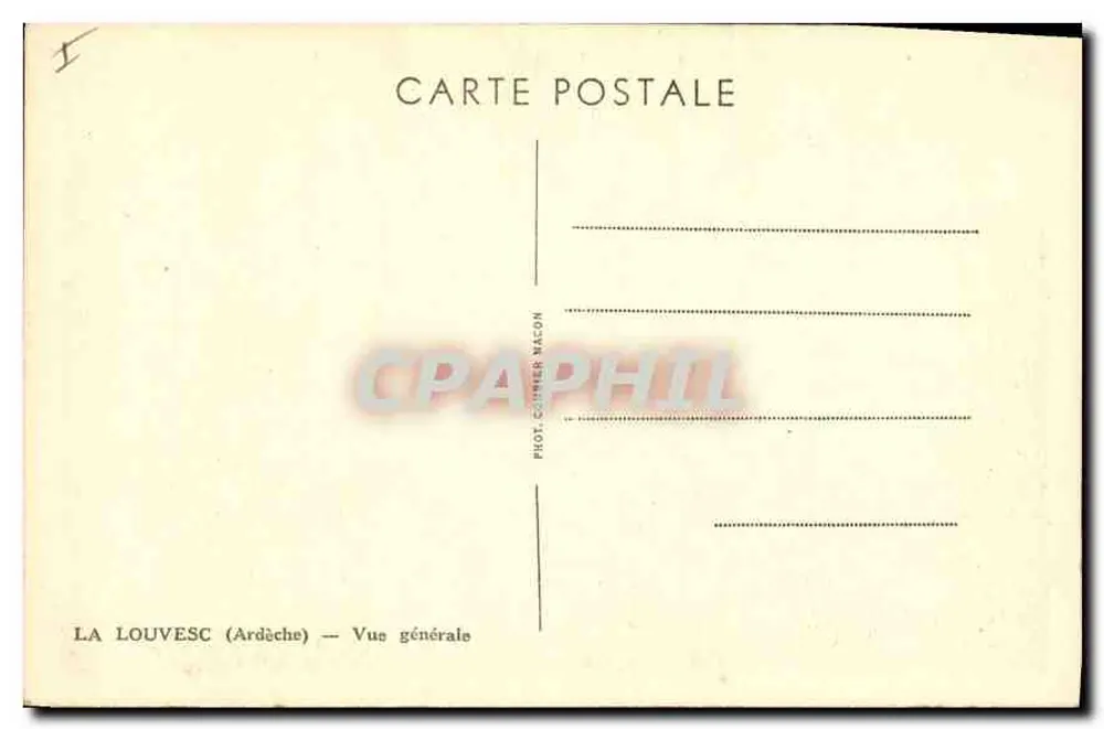 La Louvesc (Ardèche) — Vista geral — Fot. Corr. Macon - Verso