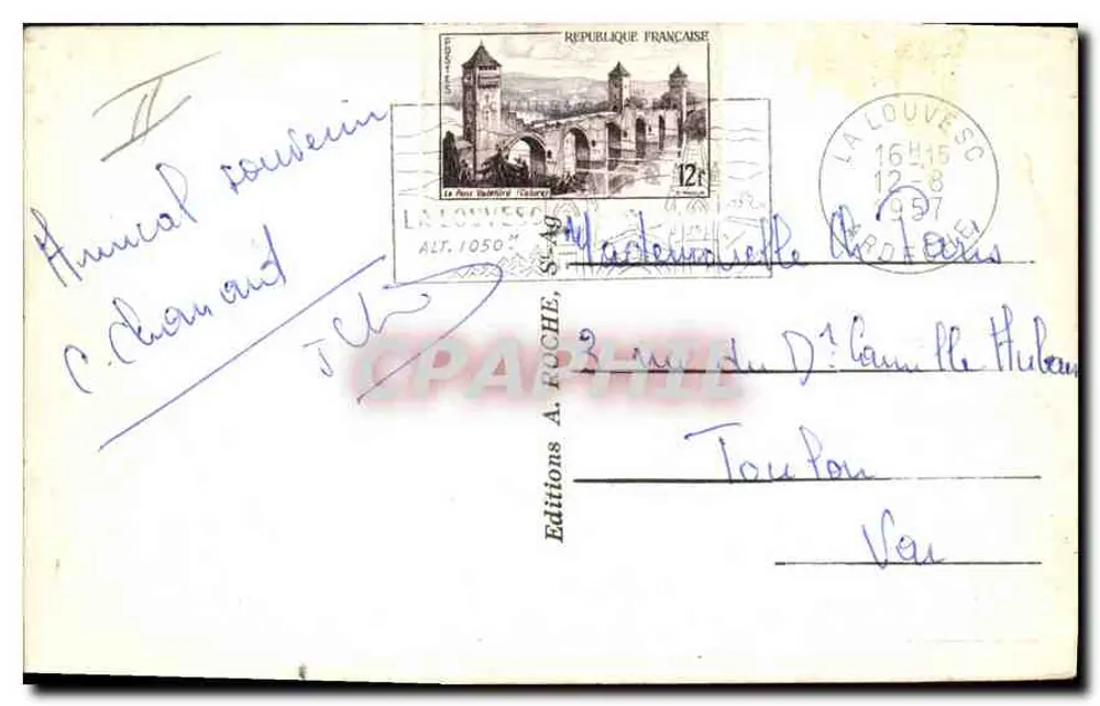 La Louvesc - Ardèche — vista geral — Edições A. Roche - Verso