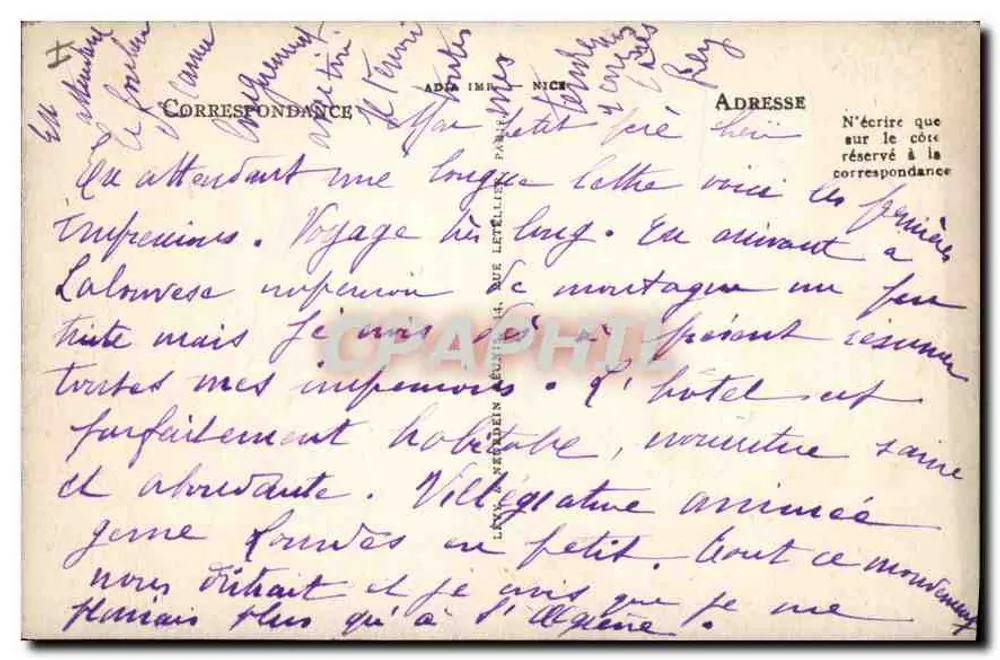 La Louvesc — Vista Geral — LL. - Verso
