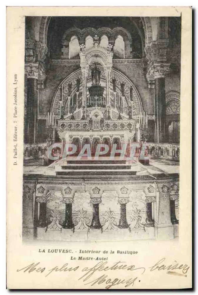 La Louvesc - Innenraum der Basilika - Der Hauptaltar - Vorderseite