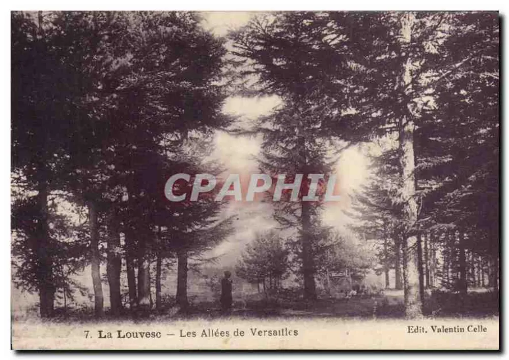 La Louvesc — Le Allée di Versailles — Edit. Valentin Celle - Recto