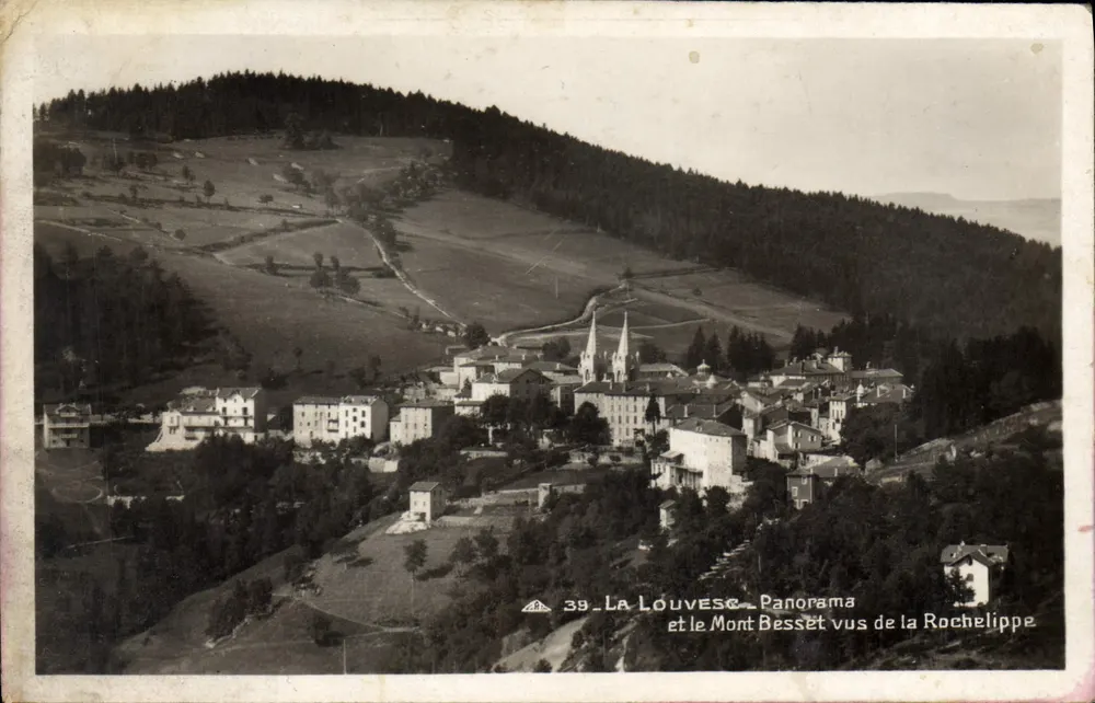 La Louvesc und Mont Besset — Panorama von La Rochelippe — A.R.H. n°39 - Vorderseite