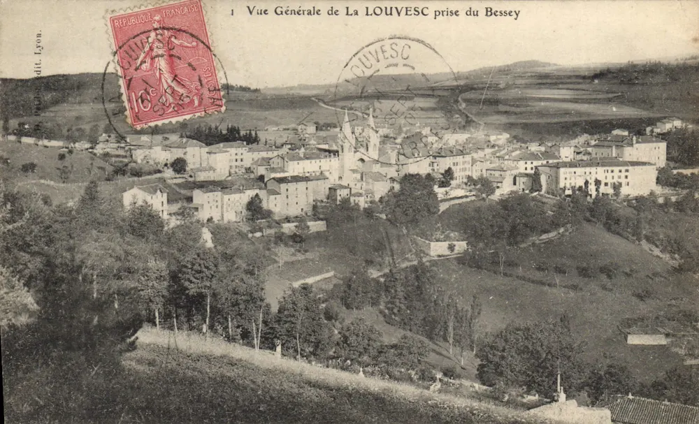 Allgemeiner Blick auf La LOUVESC aus Bessey — Verlag Lyon - Vorderseite