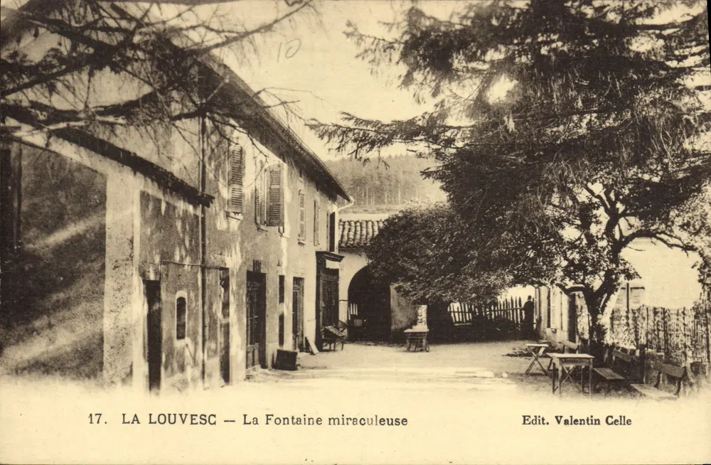 LA LOUVESC — A Fonte Milagrosa — Edit. Valentin Celle, n°17 - Frente