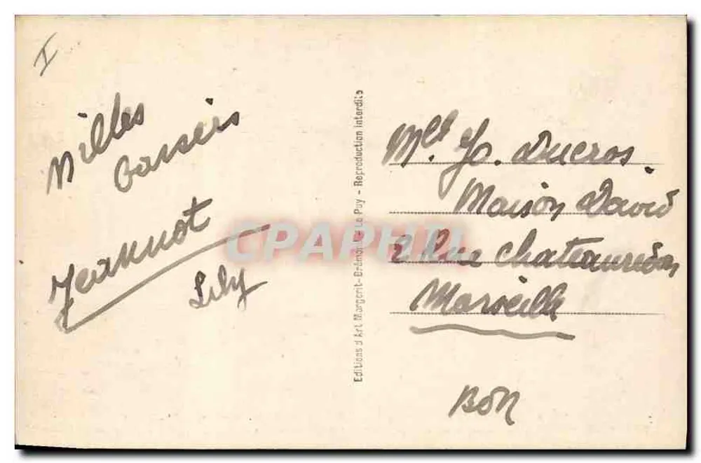 LA LOUVESC (Ardèche) — Innenansicht der Basilika St-Régis — Éditions d'Art Margont-Le Puy - Rückseite