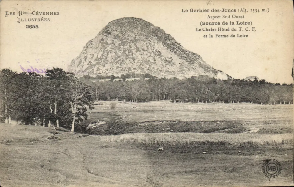 Le Gerbier des Joncs — Südwestansicht (Quelle der Loire) — Les Htes-Cévennes Illustrées n°2655 - Vorderseite