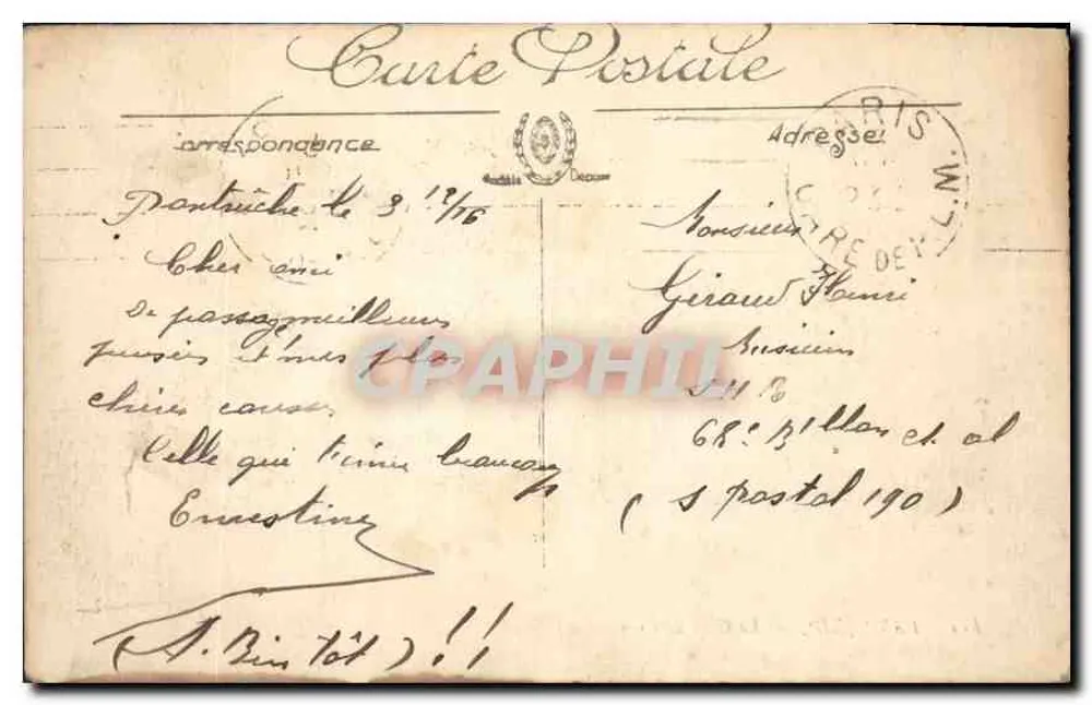 Parigi (XII) — La Stazione di Lione — LL 177 - Verso