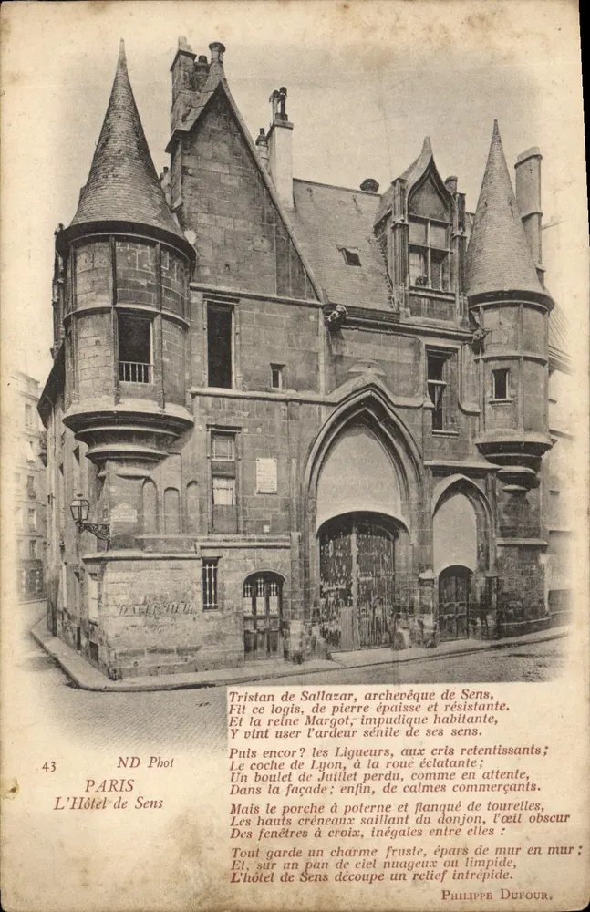 O Hotel de Sens — Paris — ND Phot - Frente