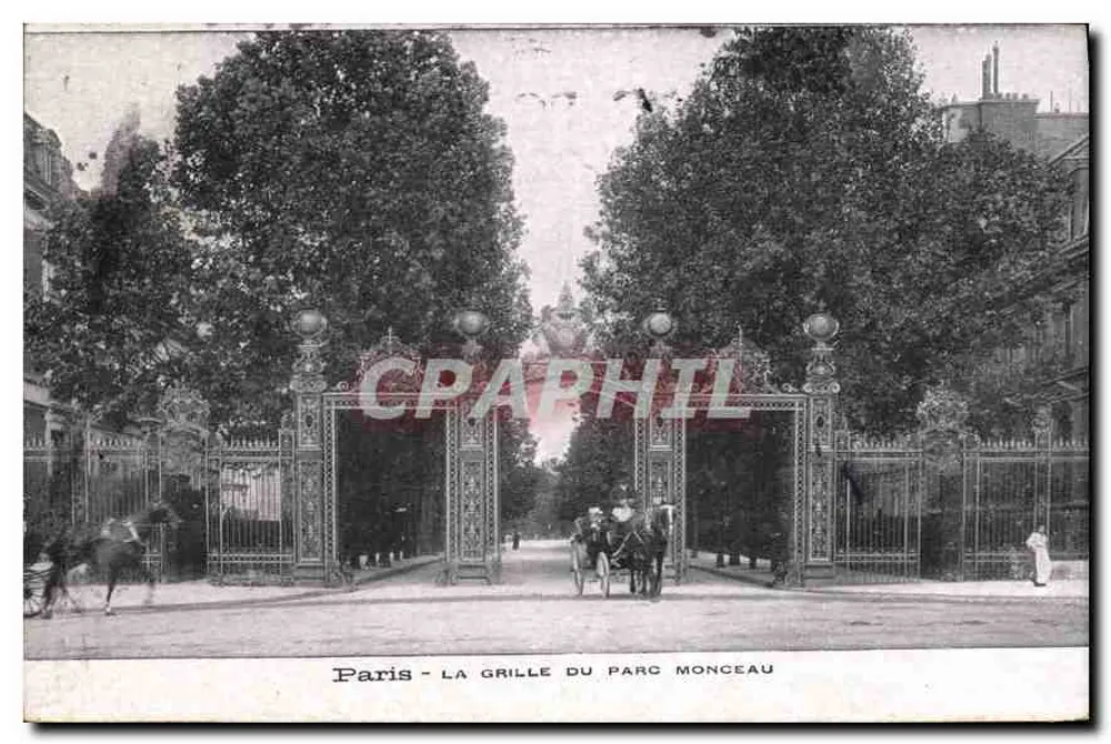 Paris - A grade do parque Monceau — editor não visível, número de série não visível - Frente