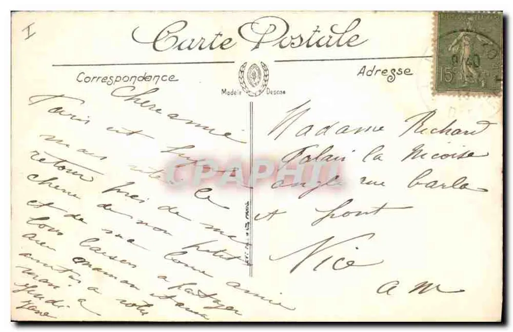 Paris — A Santa Capela — LL. — n° 782 - Verso