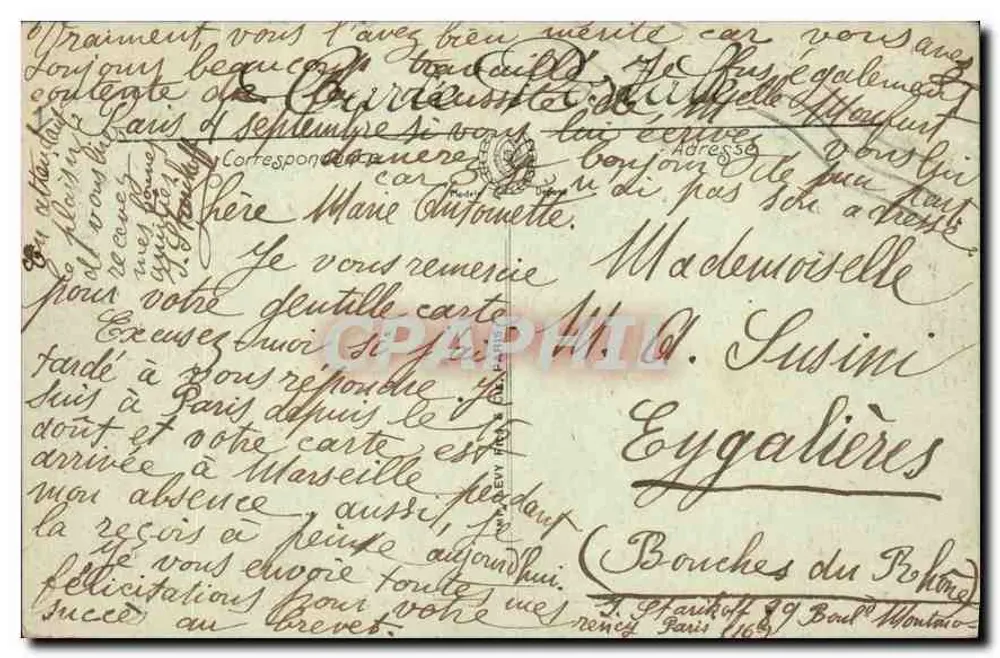 Das Hotel des Invalides — Das Grab von Napoleon I — Der Sarg — Verlag Paris, Nr. 3887 - Rückseite