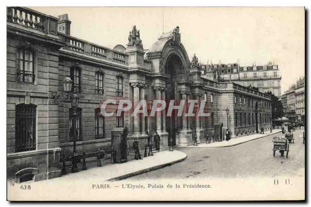 París — Élysée, Palacio de la Presidencia — n°638 - Anverso