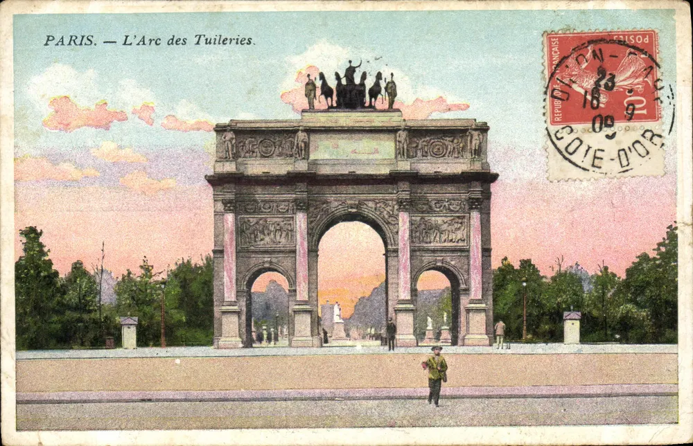 Paris — Arco das Tuileries — Editor não identificado, número de série não visível - Frente
