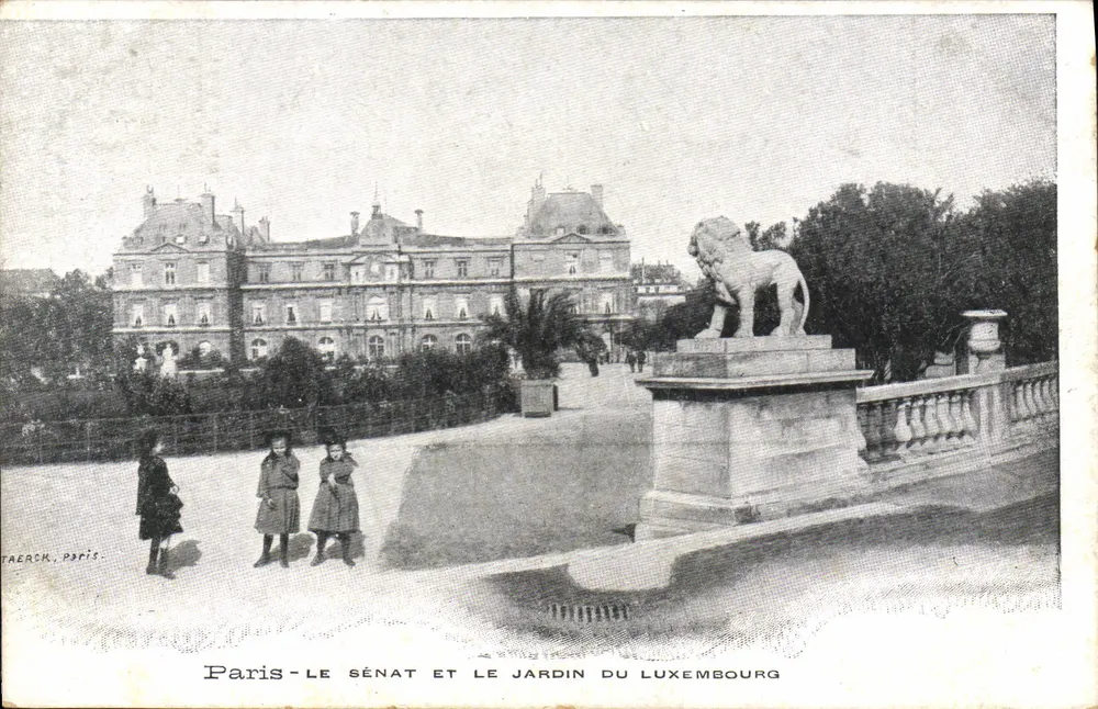 Paris - Der Senat und der Luxembourg-Garten — Taerck, Paris - Vorderseite
