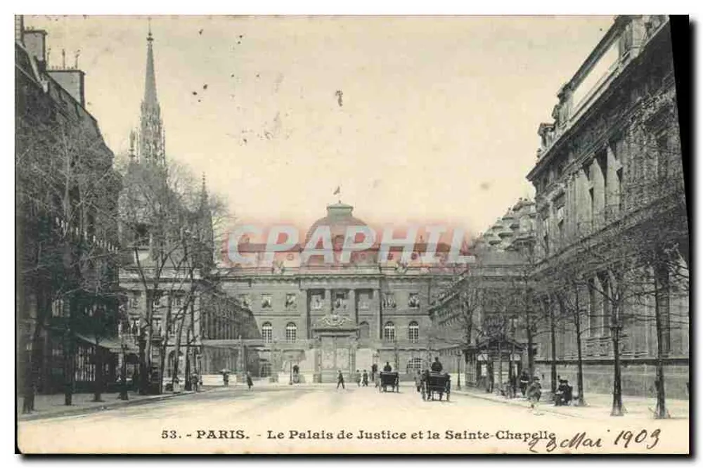 Paris - Das Palais de Justice und die Sainte-Chapelle — n°53 - Vorderseite