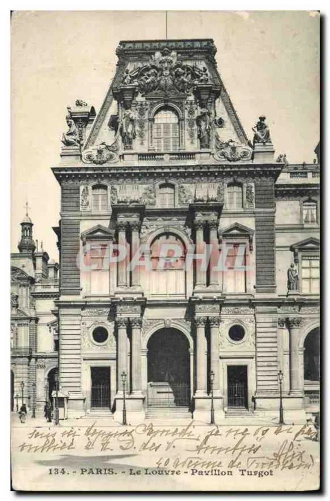 Paris - O Louvre - Pavilhão Turgot — número de série 134 - Frente