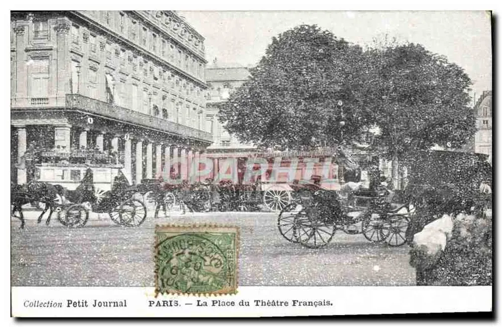 PARIS — Die Place du Théâtre Français — Sammlung Petit Journal - Vorderseite