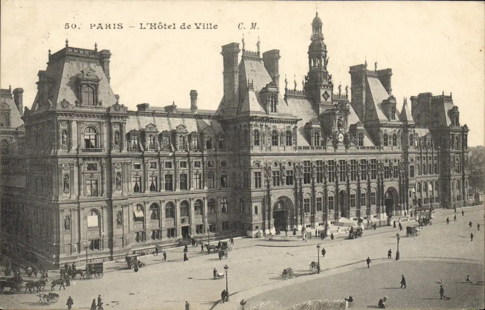 PARIS — O Hôtel de Ville — C.M. — n°50 - Frente