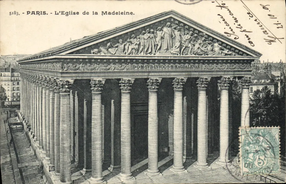 Parigi - La Chiesa della Madeleine — editore anonimo, n° 5183 - Recto