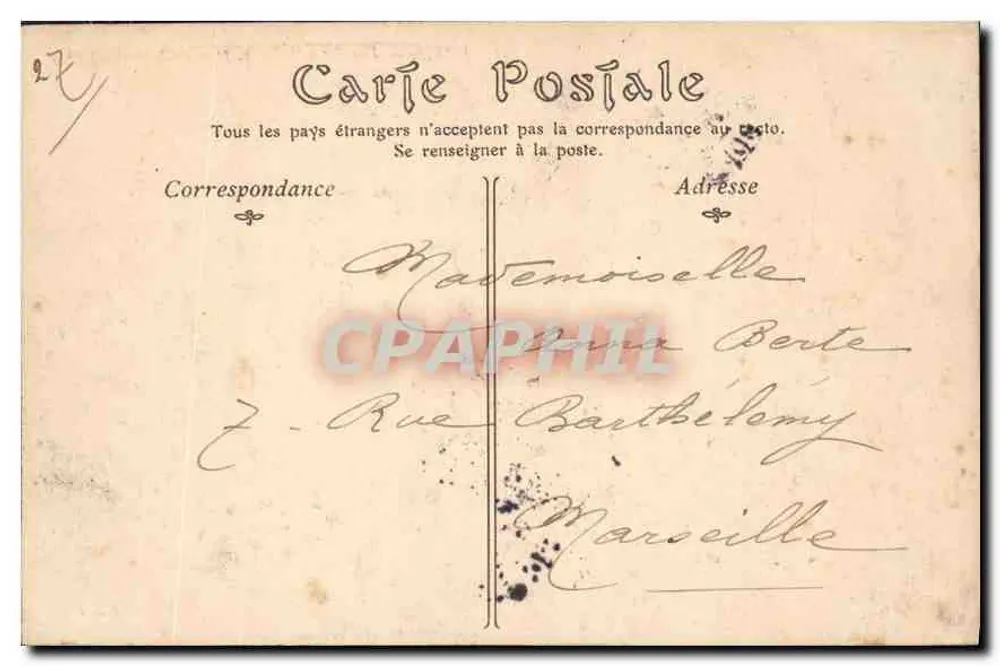 Paris — Ansicht der sieben Brücken, Aufnahme von Saint-Gervais — N°27 - Rückseite