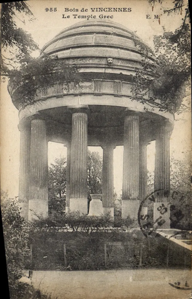 Bois de Vincennes — O Templo Grego — E. M. n° 955 - Frente