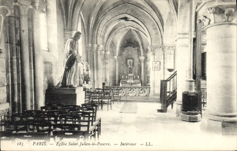 Kirche Saint-Julien-le-Pauvre — Innenansicht — LL. - Vorderseite