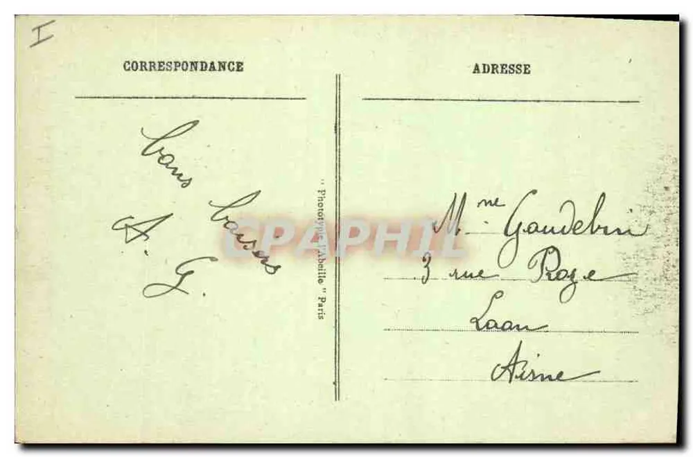 Paris - O Hotel de Ville — The Town Hall — série 68 - Verso