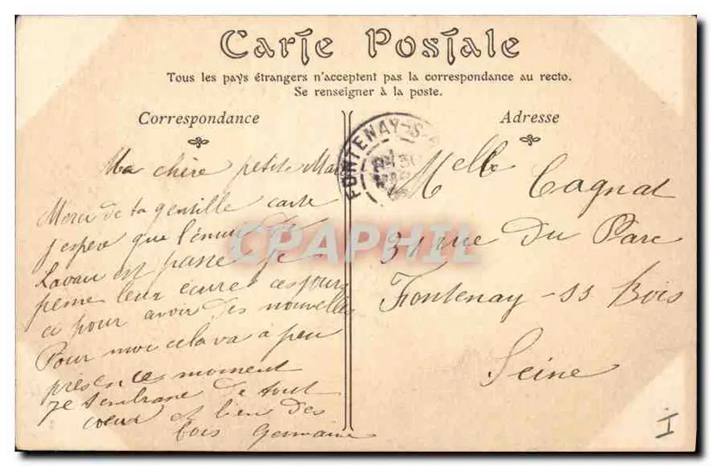 Paris — A Santa Capela — Editor: EASTHORPE & CIE, n°42 - Verso