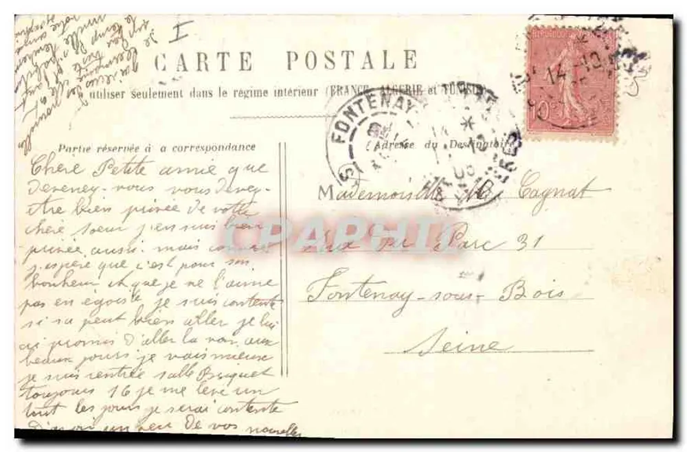 Palácio do Luxembourg — Paris — H. L. - Verso