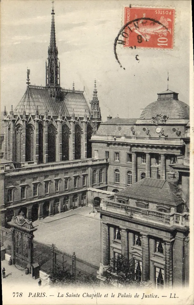 Paris — Die Heilige Kapelle und das Palais de Justice — LL. n°778 - Vorderseite