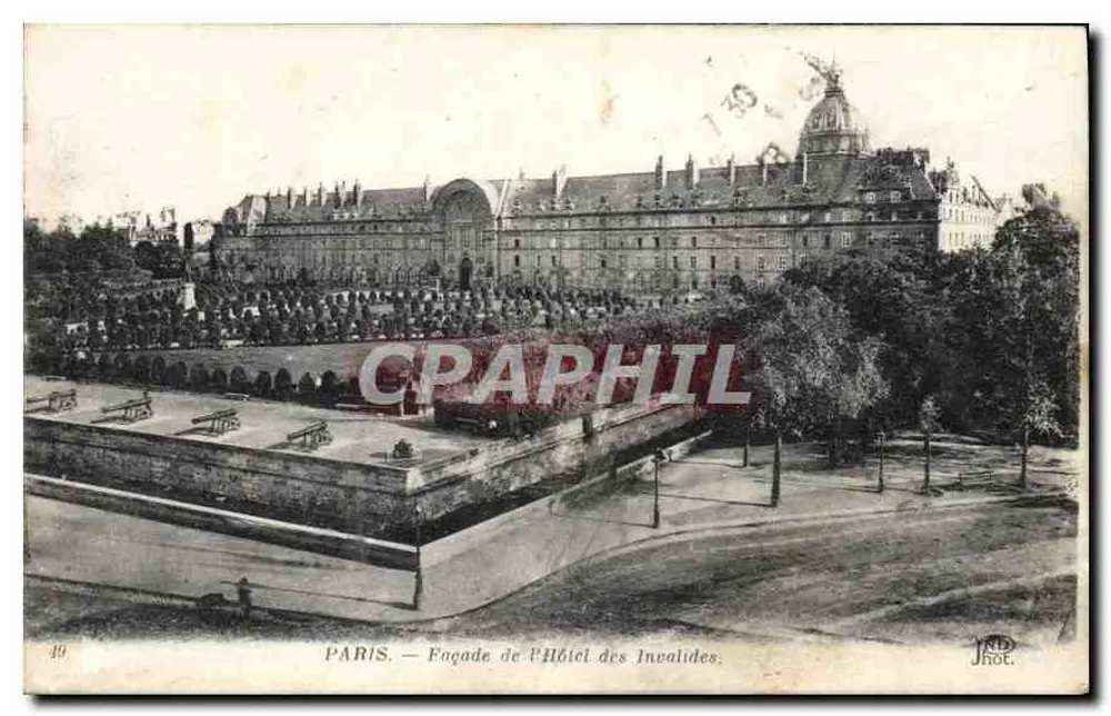 Paris — Fachada do Hôtel des Invalides — JAD Hot, n°49 - Frente