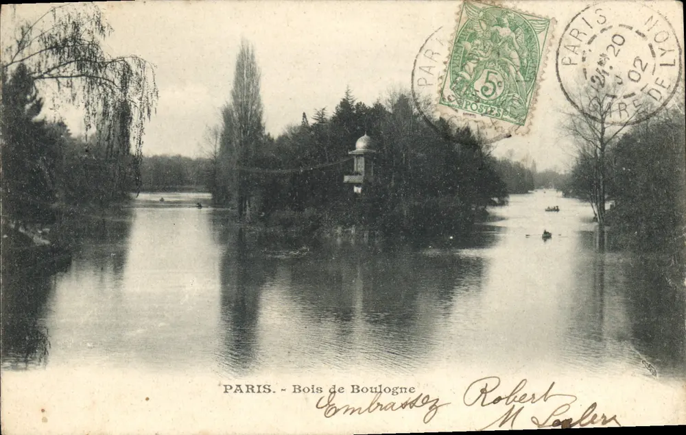 Paris - Bois de Boulogne — Beijos Robert M. Lepler - Frente