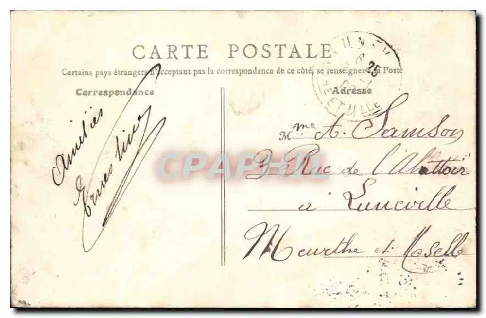 Paris - Avenida dos Campos-Élisée — vista da entrada com colunas e estátuas — B.F. Paris, n°71 - Verso