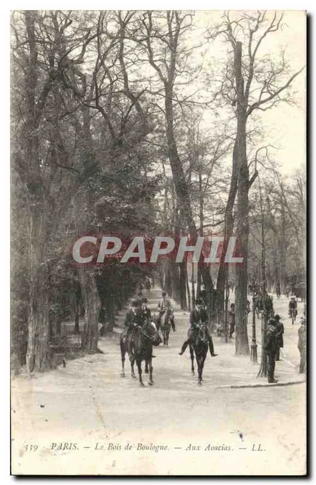 Paris — Der Bois de Boulogne — Bei den Akazien — LL. — n° 339 - Vorderseite