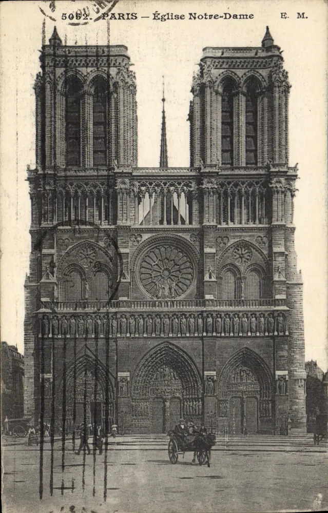 Paris — Igreja de Nossa Senhora — E. M. n° 5062 - Frente