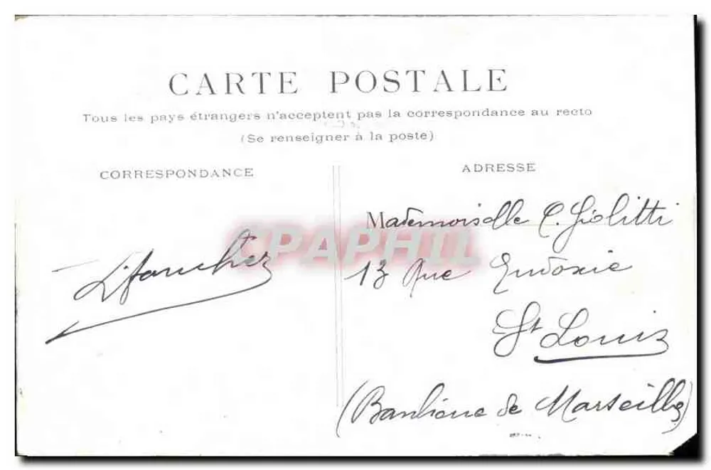 PARIS - Avenida dos Campos Elísios — vista panorâmica — editor não identificado - Verso