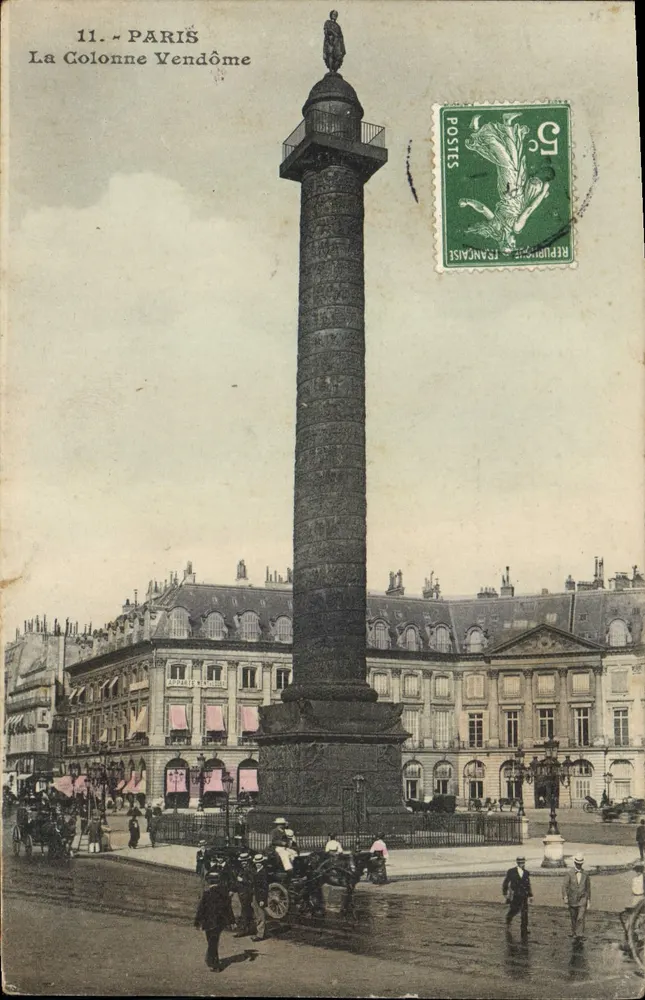 Paris — La Colonne Vendôme — Éditeur Parisienne - Frente
