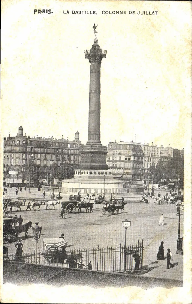 Paris — Die Bastille, Siegessäule - Vorderseite