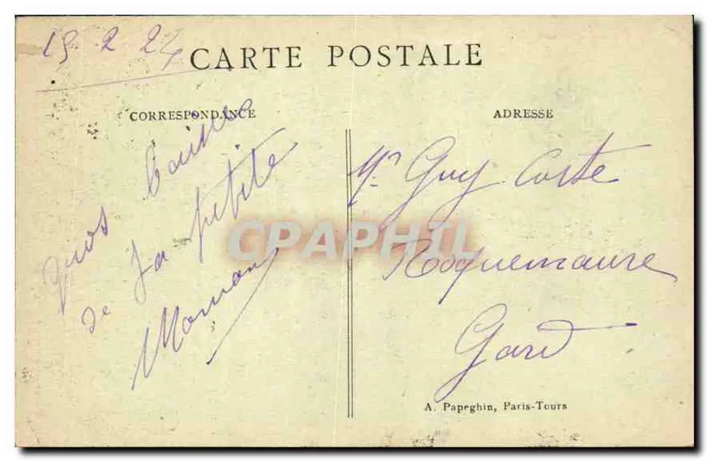 Paris — O Arco do Triunfo — A. P. (editor) - Verso