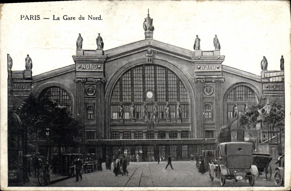 PARIS — De Noordstation — Uitgever onbekend, serie-nummer niet zichtbaar - Voorkant