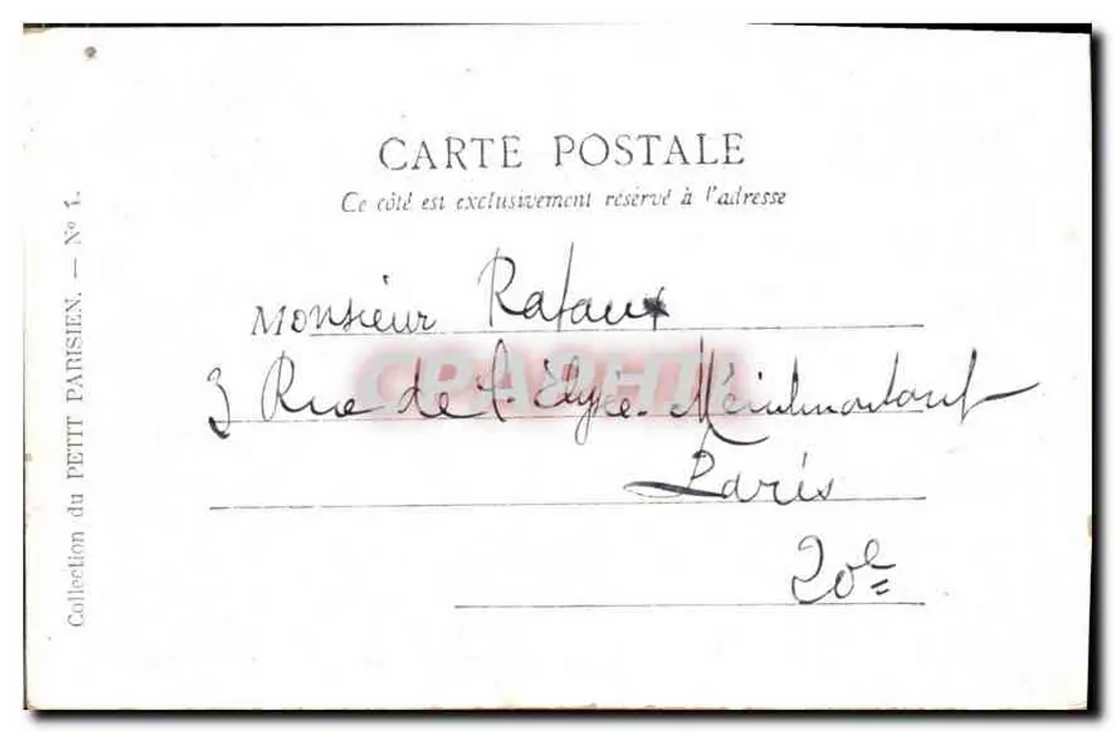 Paris — O Ponte Alexandre III — Coleção do Petit Parisien, No 1 - Verso
