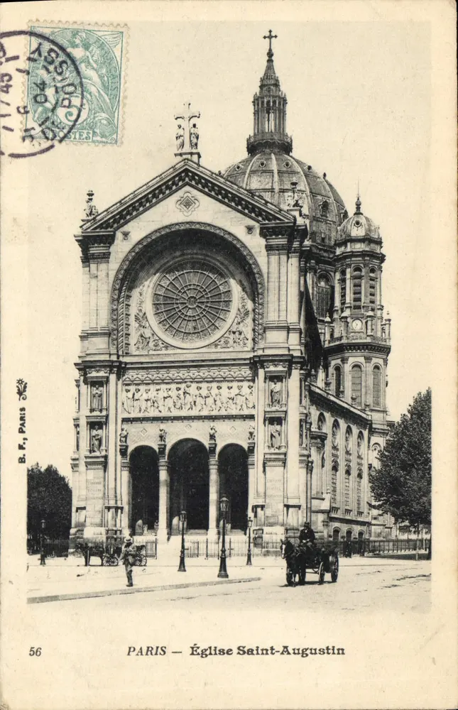 PARIS — Église Saint-Augustin — B.E. Paris, n°56 - Frente