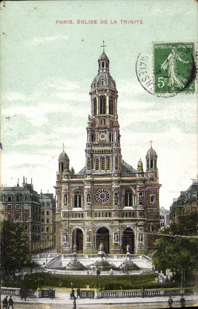 Paris. Igreja da Trindade — editor desconhecido, número de série não visível - Frente