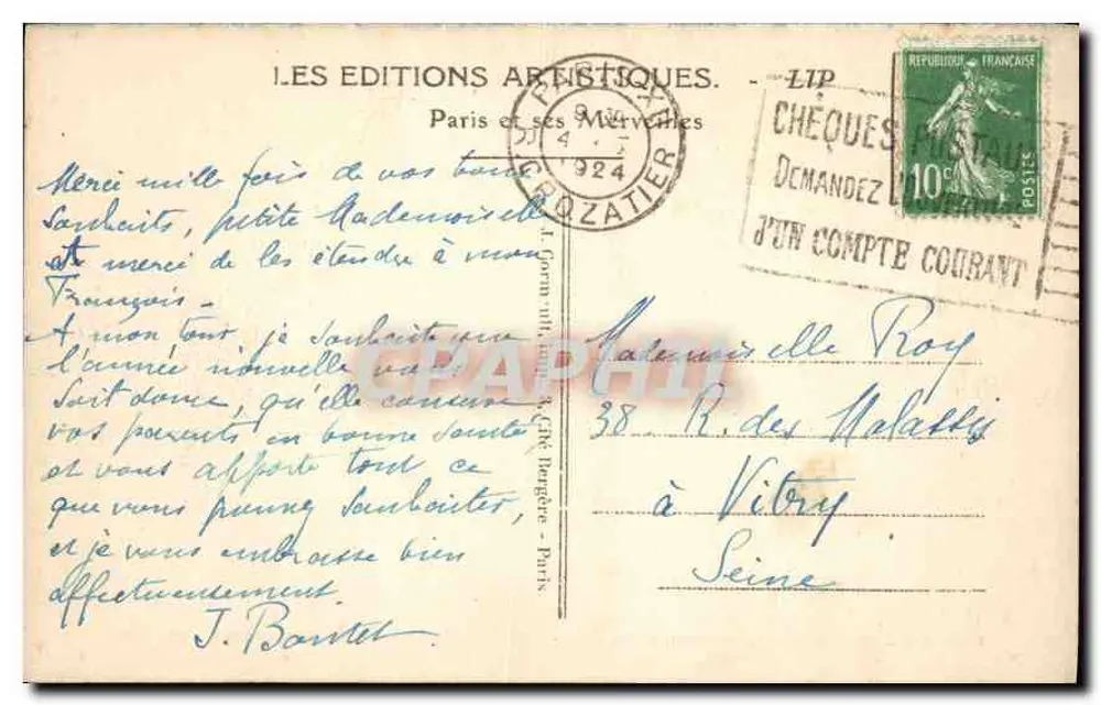 PARIS — St-Etienne-du-Mont — O Jubé — LIP - Verso