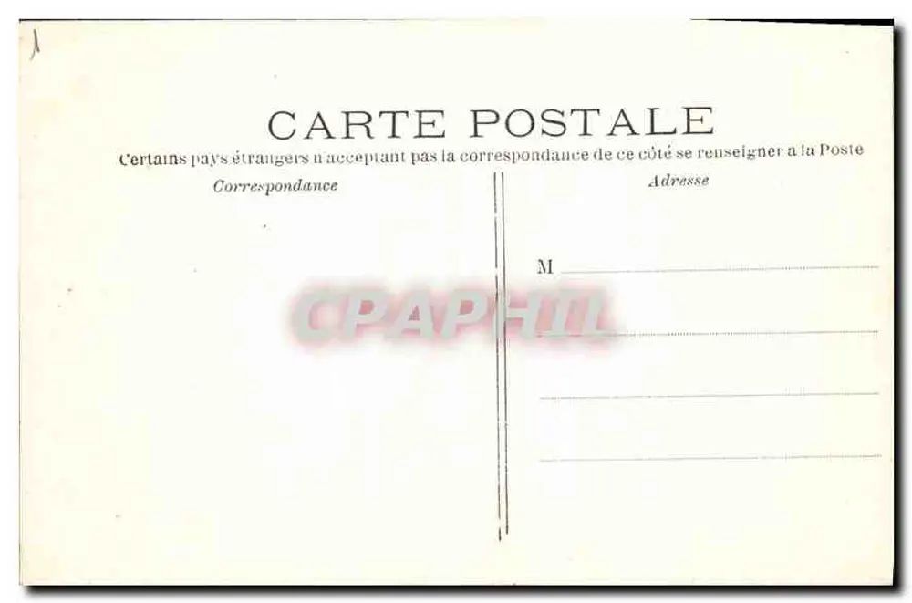 O Parque Monceau — O Ponte — C.M. 20 PARIS - Verso