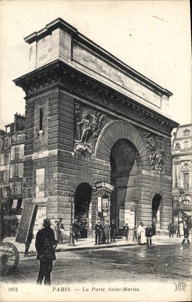 PARIS — A Porta Saint-Martin — JND Phot. - Frente